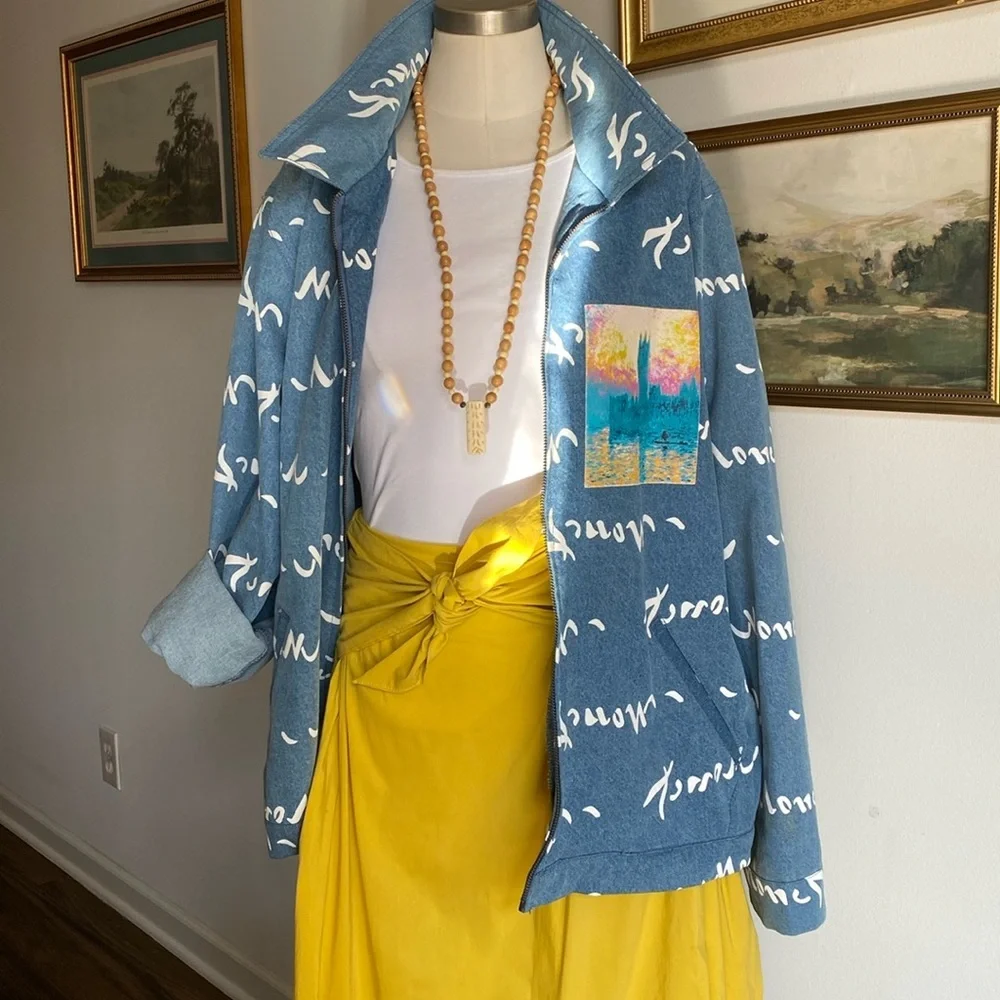 Knit well UO exclusive Monet Denim jacket - Picture 4 of 4